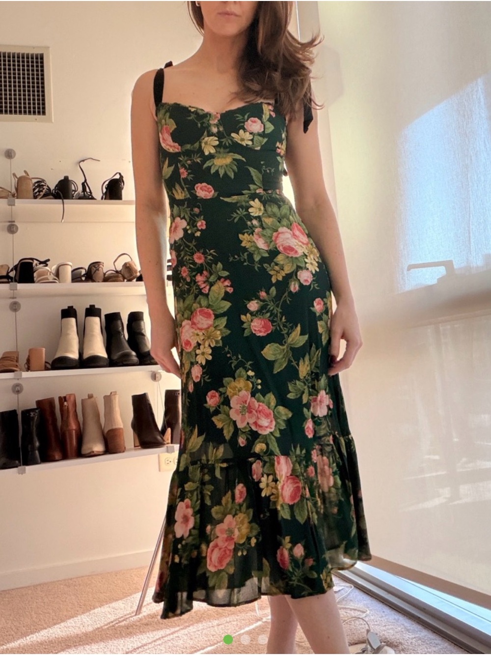 Reformation Nikita Midi Dress Belvedere
